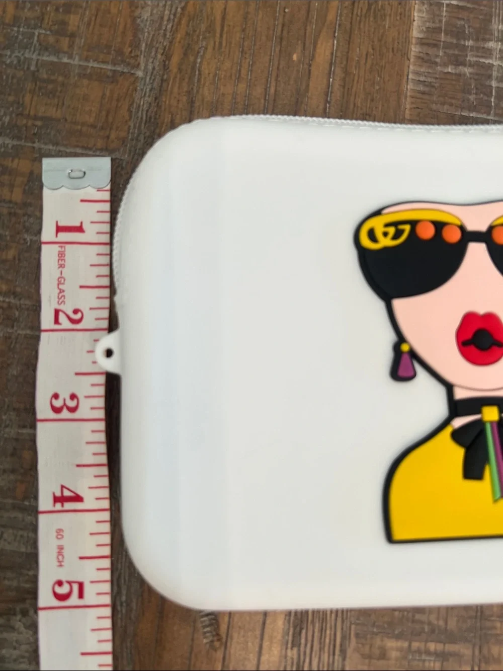 Doomsday Trendy Cartoon White Cosmetic Silicone Pouch
